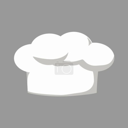 Vector chef hat white toque front view chieapf c working uniform of restaurant staff cook clothing
