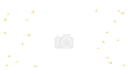 Vector golden confetti background