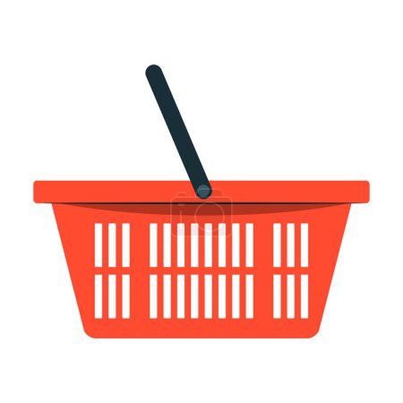 Vector shopping basket icon vector illustration