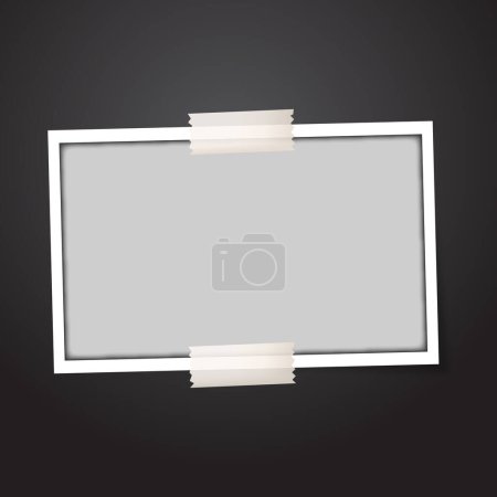 Illustration for Vector blank photo frame. - Royalty Free Image