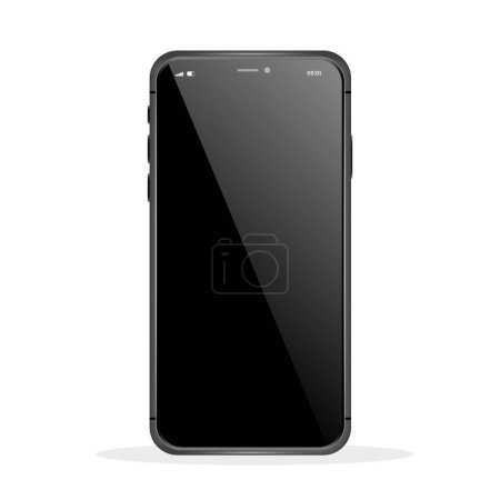 Vector full screen smartphone mockup design