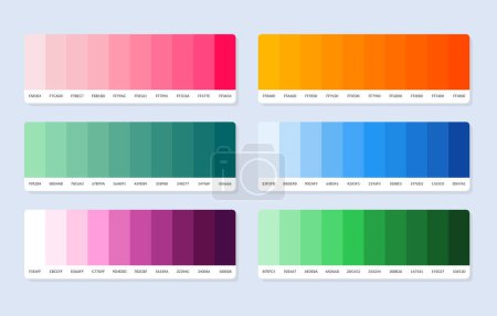 Téléchargez les photos : Échantillons de catalogue de palette de couleurs Pantone en hex rgb - en image libre de droit
