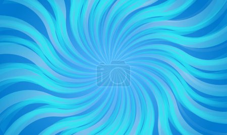 Vector flat design blue swirl background