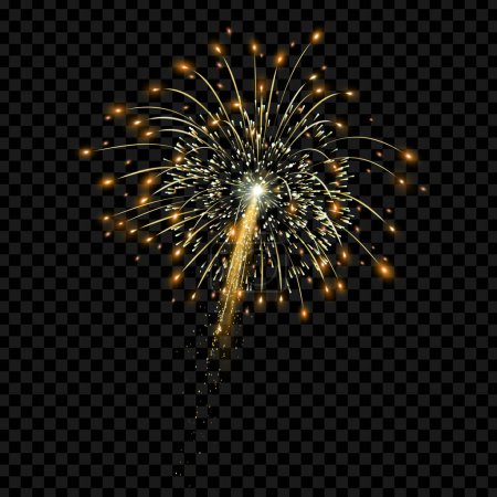  vector fireworks illustration of sparkling bright firecracker lights