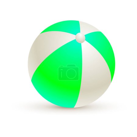 Vector beach ball on white background