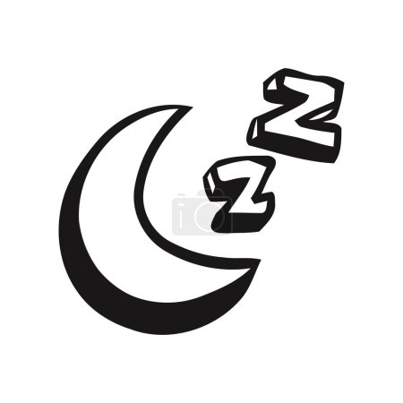 Vecteur lune et étoiles icône vectorielle sur fond plat icône lune symbole nuit