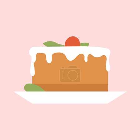 vector cake and bakery in cartoon style vector