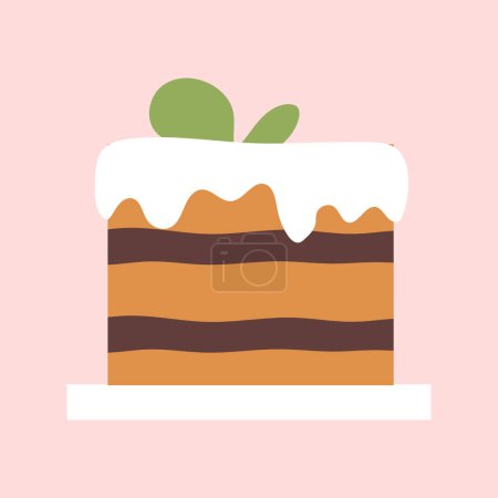 vector cake and bakery in cartoon style vector