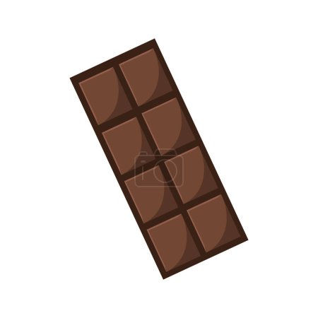 Téléchargez les illustrations : Icône de bonbons de barre de chocolat vectoriel isolé - en licence libre de droit