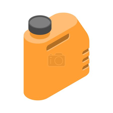 Oil canister icon flat illustration on white background