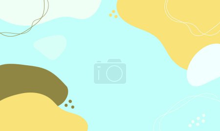  Hand drawn flat design abstract doodle background