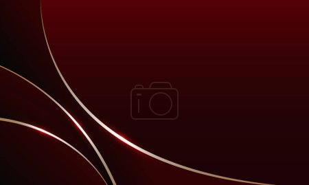 vector luxury red and golden background