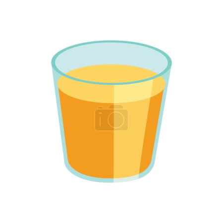 Vector orange fruit juice vector icon in flat style orange citrus cocktail drink illustration