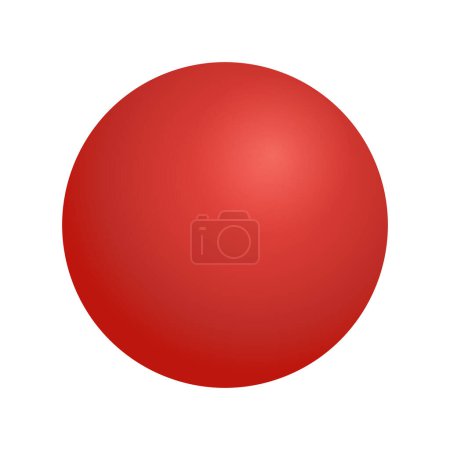 Vektor rote Kugeln isoliert auf weißem Hintergrund