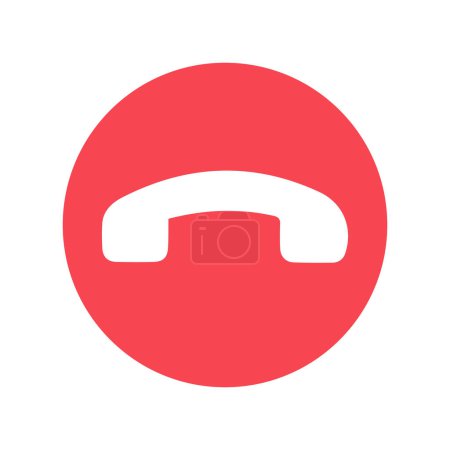 Diseño del icono del teléfono sobre fondo blanco