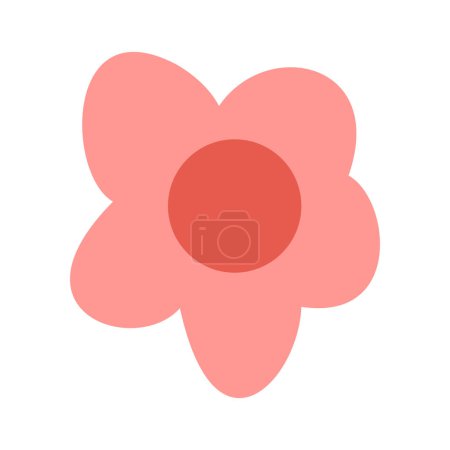 Ilustración de Flores temporada primavera icono aislado sobre fondo blanco - Imagen libre de derechos