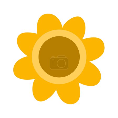 Ilustración de Flores temporada primavera icono aislado en blanco - Imagen libre de derechos