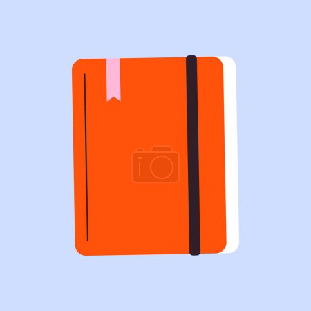 Notebooks illustration on white background