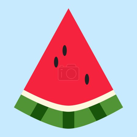 Wassermelonen-Symbol. Wassermelone Scheibe Frucht Illustration