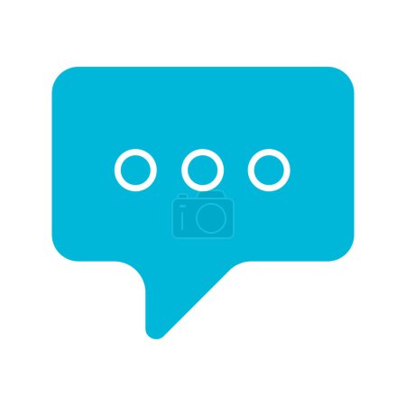 illustration of bubble chat on white background
