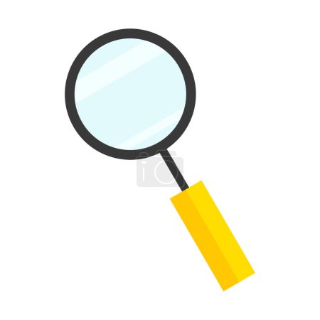 magnifying glass search isolated icon on white background