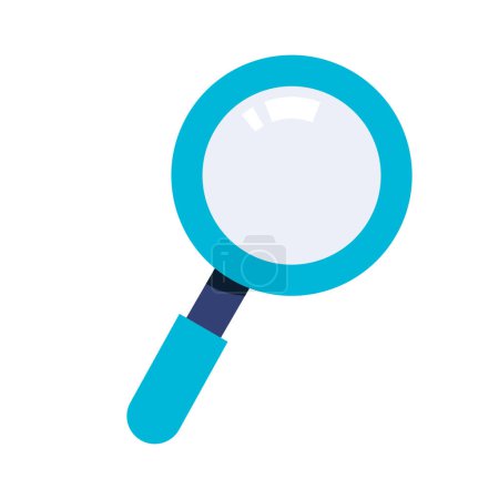 magnifying glass search isolated icon on white