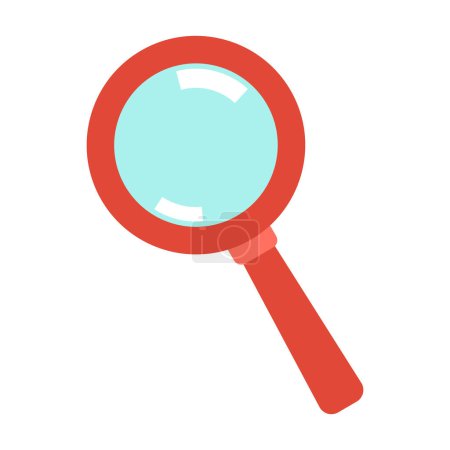 magnifying glass search isolated on white background