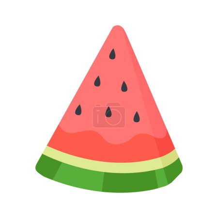 handgezeichnete Wassermelone isoliert auf weißem Hintergrund