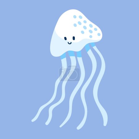 medusas lindo mano dibujado pulpo medusas carácter