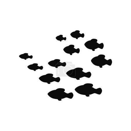 Fischsammlung. Cartoon-Stil. Illustration von zwölf verschiedenen Fischen