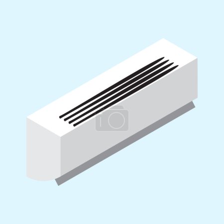Room air conditioner icon Flat illustration of room air conditioner