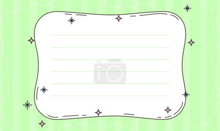 Hand drawn scrapbook notes & cards background