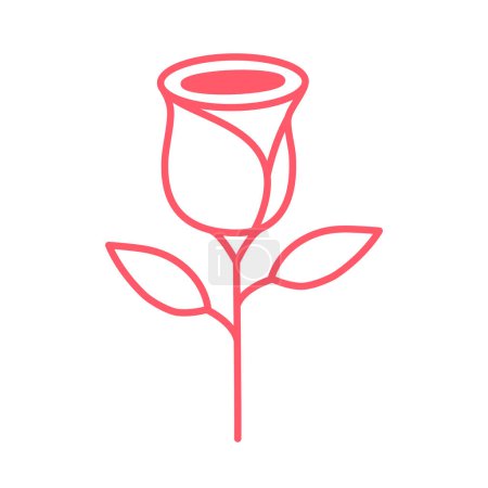 Ilustración de Ilustración de diseño de icono de rosas rojas - Imagen libre de derechos