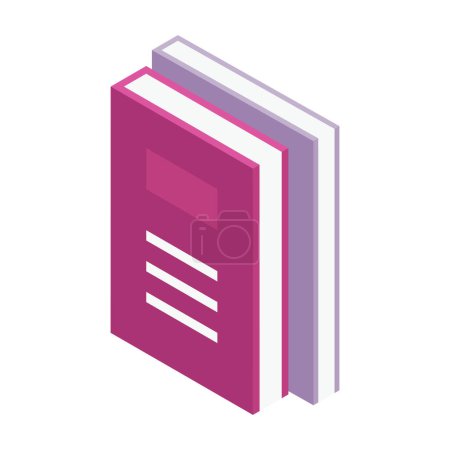 Hand drawn flat design stack of books on white background