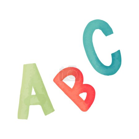 lettres doodle Lettres ABC Alphabet Retour à l'école