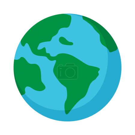Planet Earth icon Earth day flat symbol