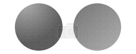 Stylo graphique dégradé rond noir et blanc texture effet flou radial. Modèle de bruit pointillé granuleux