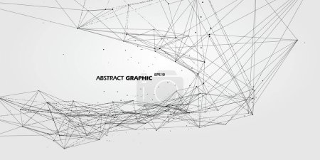 Ilustración de Ciberespacio en los cambios móviles, gráfico abstracto. - Imagen libre de derechos