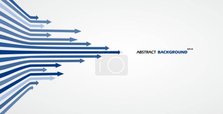 Illustration for Sense of perspective arrows, vector illustration. - Royalty Free Image