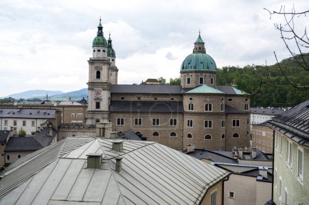 Photo for Views of the city of Salzburg and the Cathedral of St. Rupert and Virgil. - Royalty Free Image