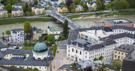 Photo for View of the city of Salzburg from a height. - Royalty Free Image