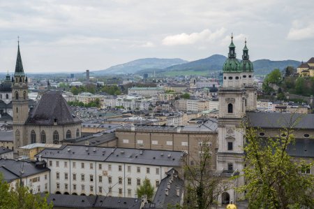 Photo for Panoramic views of Salzburg and the cathedral. - Royalty Free Image