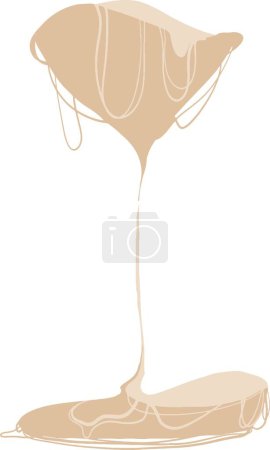Illustration for Sand countdown without hourglass illustration - Royalty Free Image