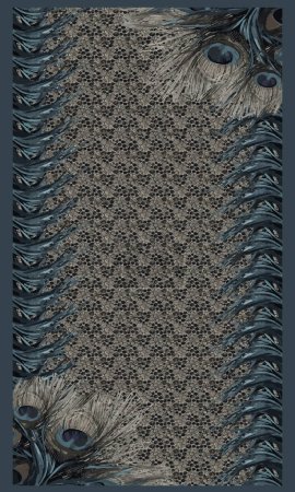 Illustration for Textile Digital Design Fabric Print Wallpaper Stock Dupatta - Royalty Free Image