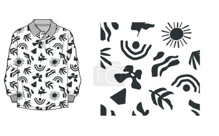  T-shirt textile numérique Design Tissu Imprimer Fond d'écran Stock