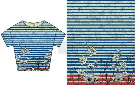 Textile Digital Design Fabric Print Wallpaper Stock shirt design
