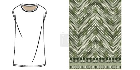 Textil Digital Design Stoff Drucken Tapete Stock Shirt Design
