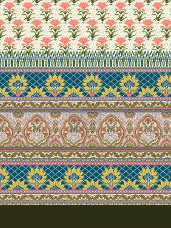 Illustration for Textile Digital Design Fabric Print Wallpaper Stock shirt design - Royalty Free Image