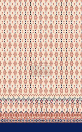 Téléchargez les illustrations : Conception géométrique de chemise à motif floral pour impression - en licence libre de droit