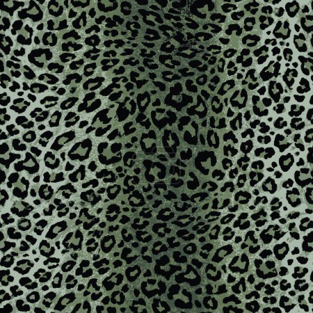 Illustration for Leopard pattern print Ti shirt design for print - Royalty Free Image